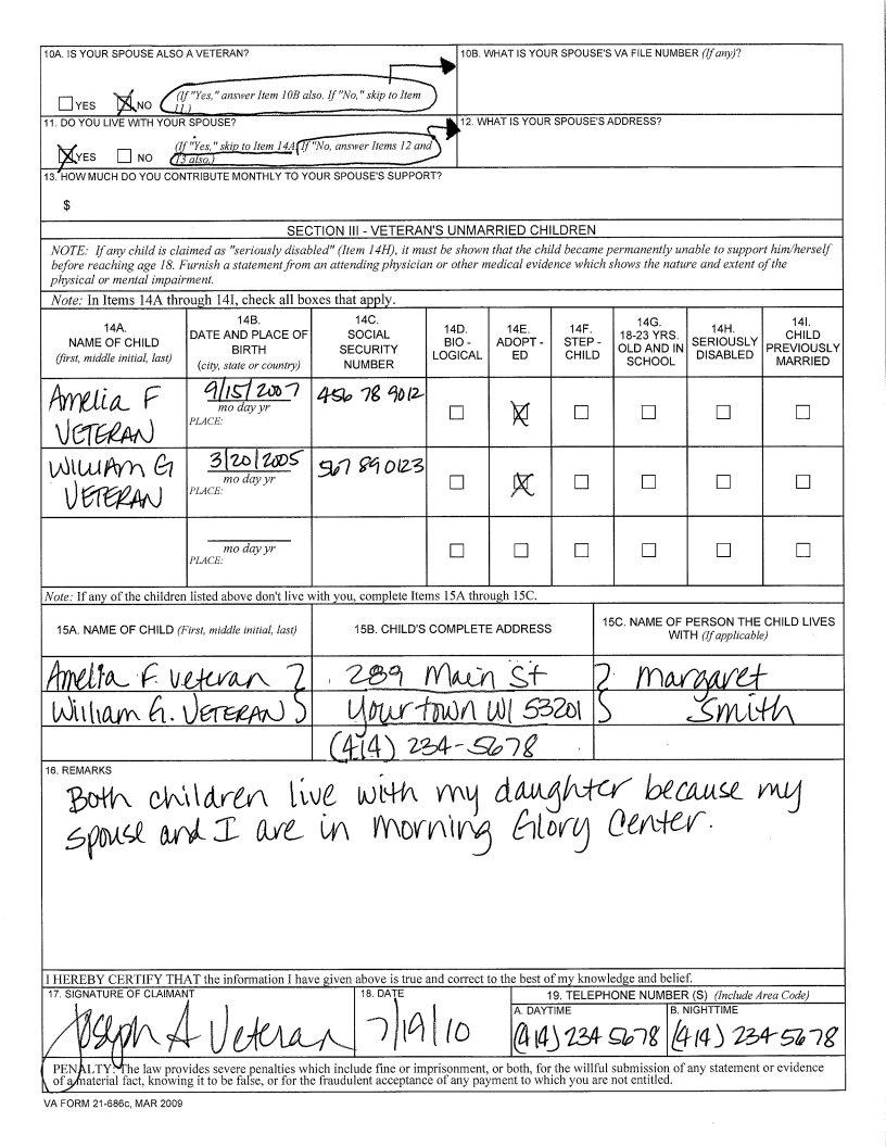 Form 21 686C ≡ Fill Out Printable PDF Forms Online