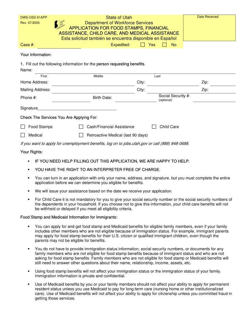 Form Dws Osd 61App Fill Out Printable PDF Forms Online