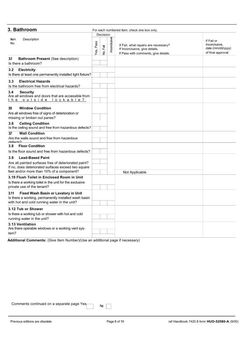 Form Hud 52580 A ≡ Fill Out Printable Pdf Forms Online 7884