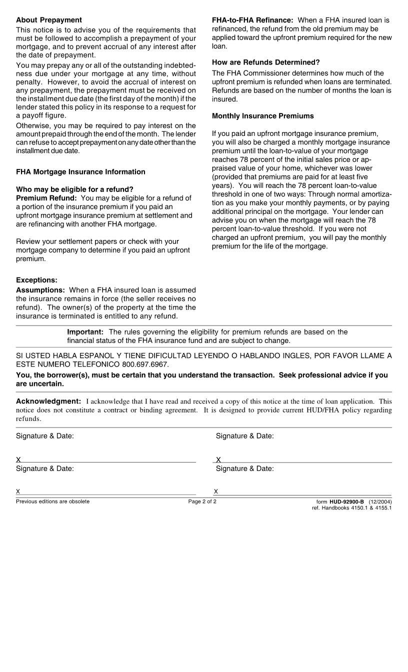 Form Hud 92900 A ≡ Fill Out Printable PDF Forms Online