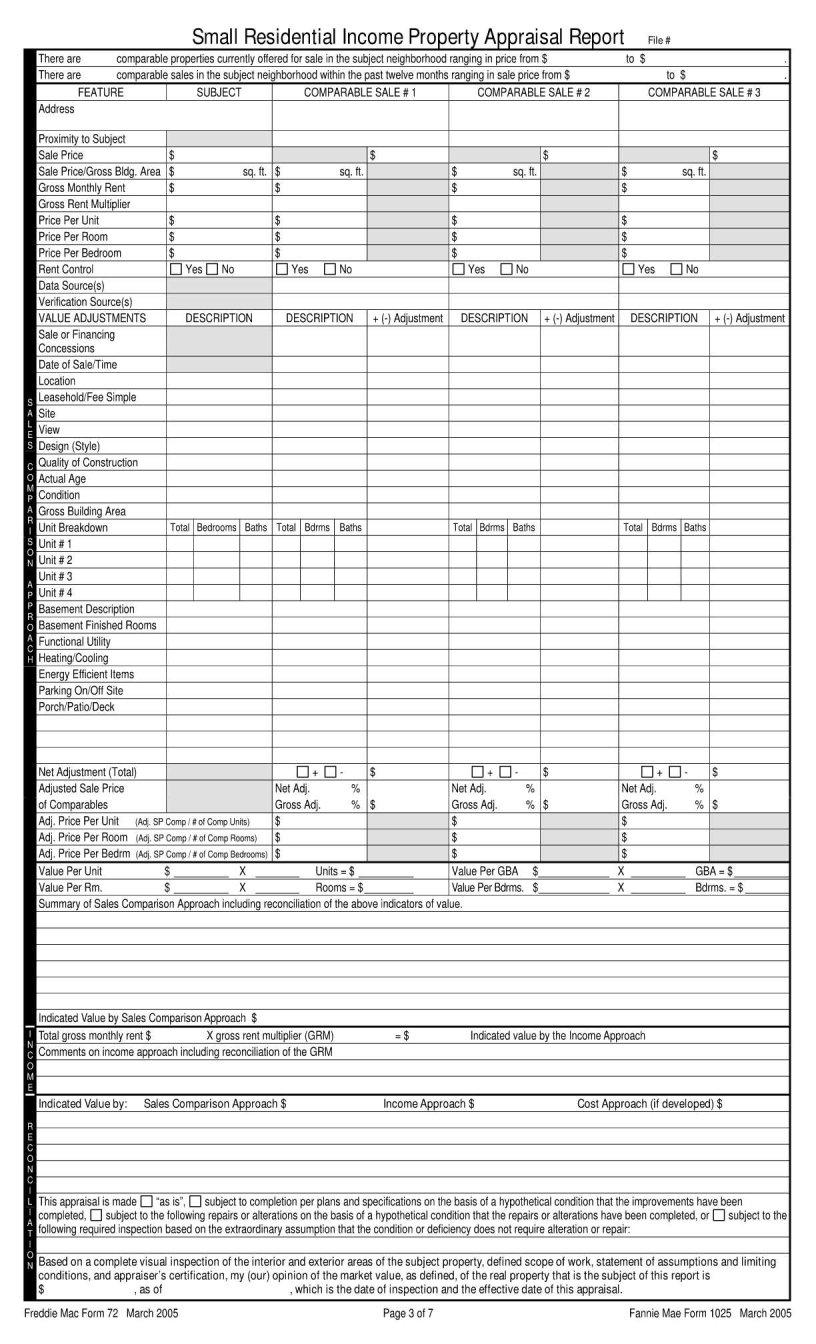 Freddie Mac Form 72 Fill Out Printable PDF Forms Online