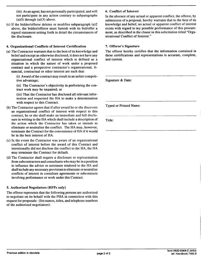 Hud Form 5369 C Fill Out Printable PDF Forms Online
