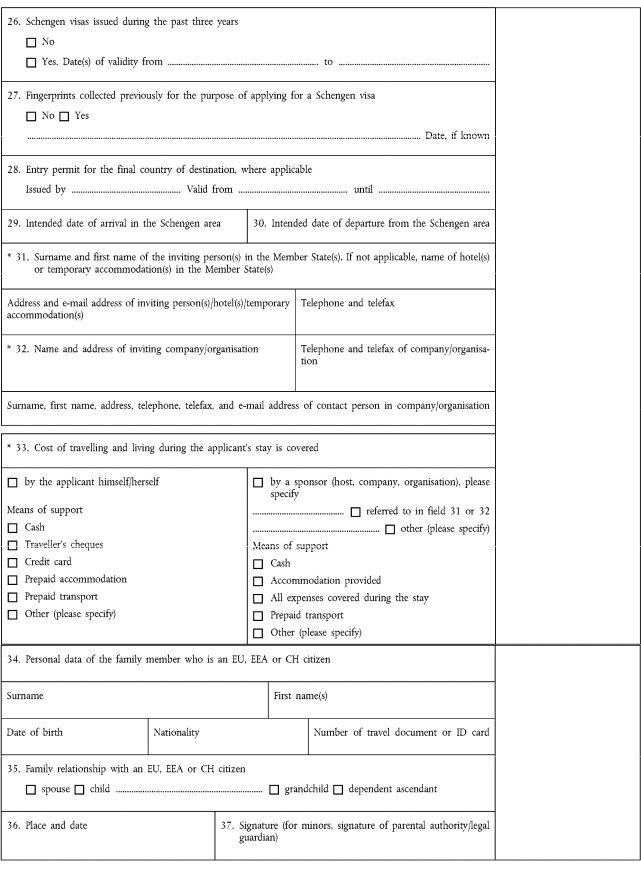 Italy Visa Application Sample PDF Form FormsPal