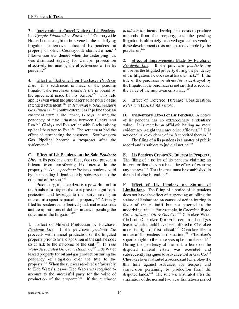 Lis Pendens Form Texas ≡ Fill Out Printable PDF Forms Online