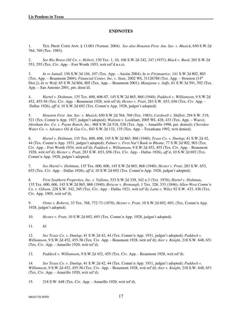 Lis Pendens Form Texas ≡ Fill Out Printable PDF Forms Online