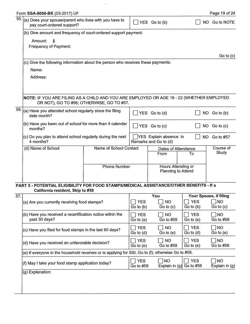 Ssa 8000 bk fillable form fill out printable pdf forms online