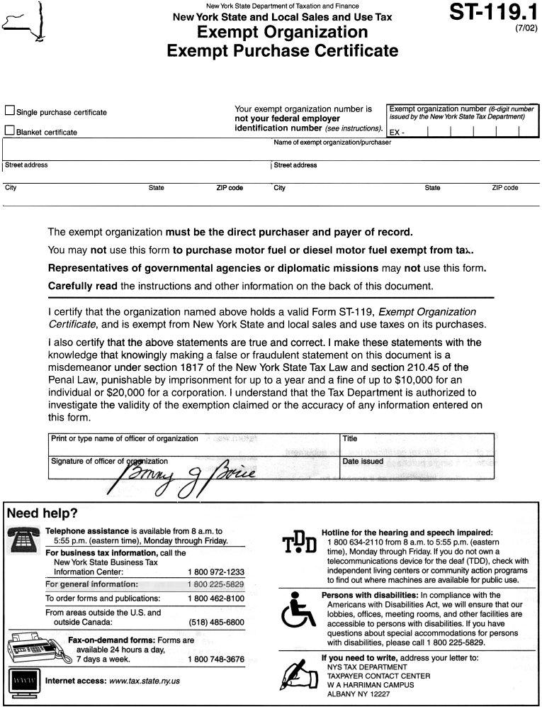 St 119 1 Form Fill Out Printable PDF Forms Online