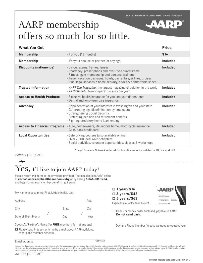 Aarp Medicare Supplement ≡ Fill Out Printable PDF Forms Online