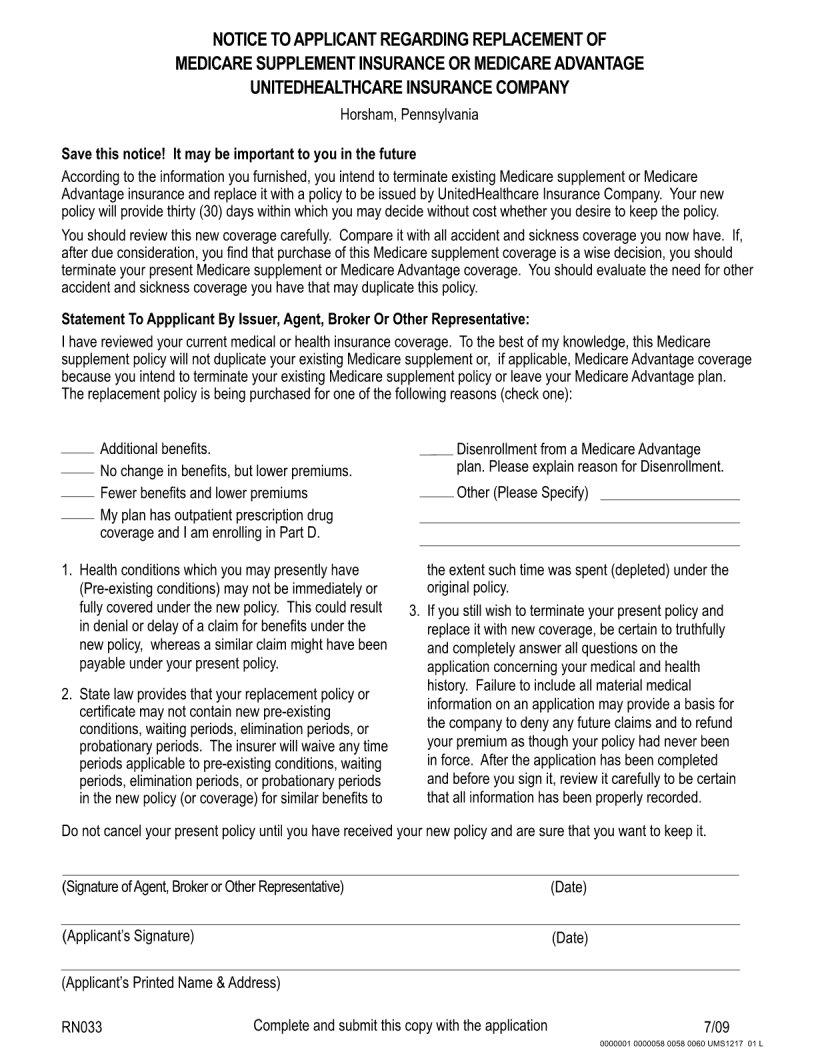 Aarp Medicare Supplement ≡ Fill Out Printable PDF Forms Online