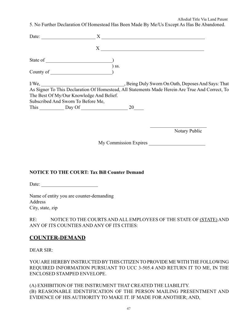 Allodial Title ≡ Fill Out Printable PDF Forms Online