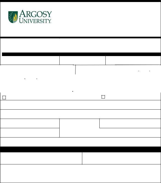 Argosy University Transcript Request PDF Form FormsPal