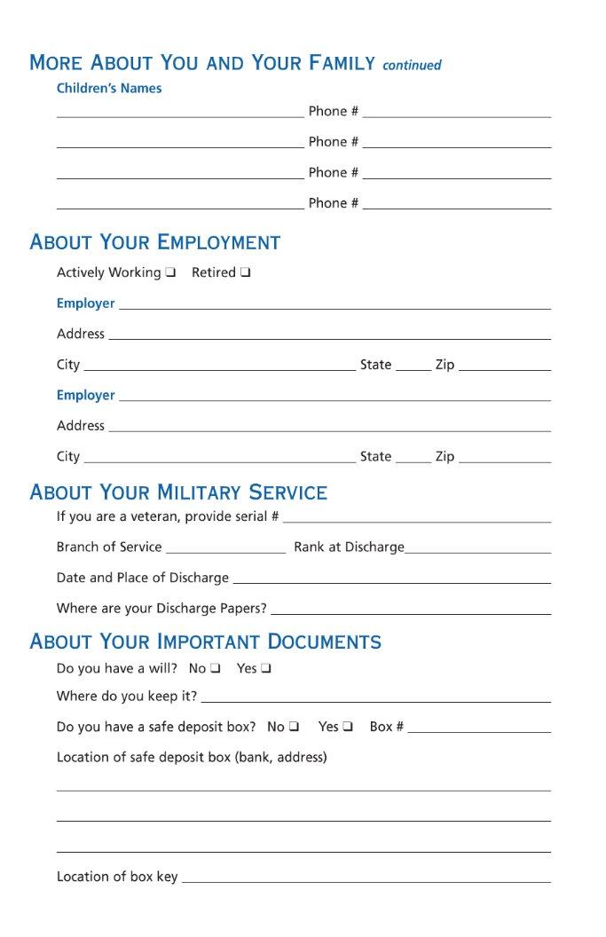 Beneficiary Planner Printable Printable World Holiday