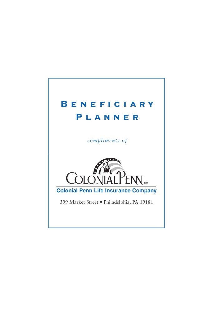 Beneficiary Planner ≡ Fill Out Printable PDF Forms Online