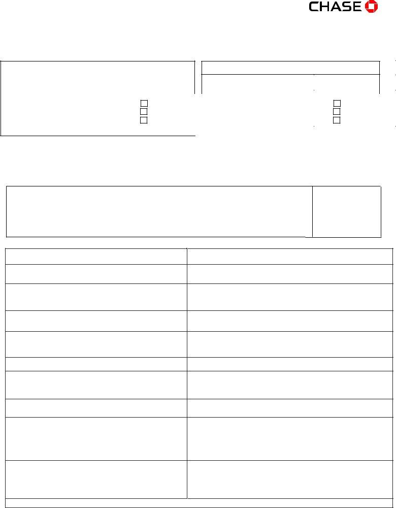 Chase D19693 Rma 0913 Form ≡ Fill Out Printable PDF Forms Online