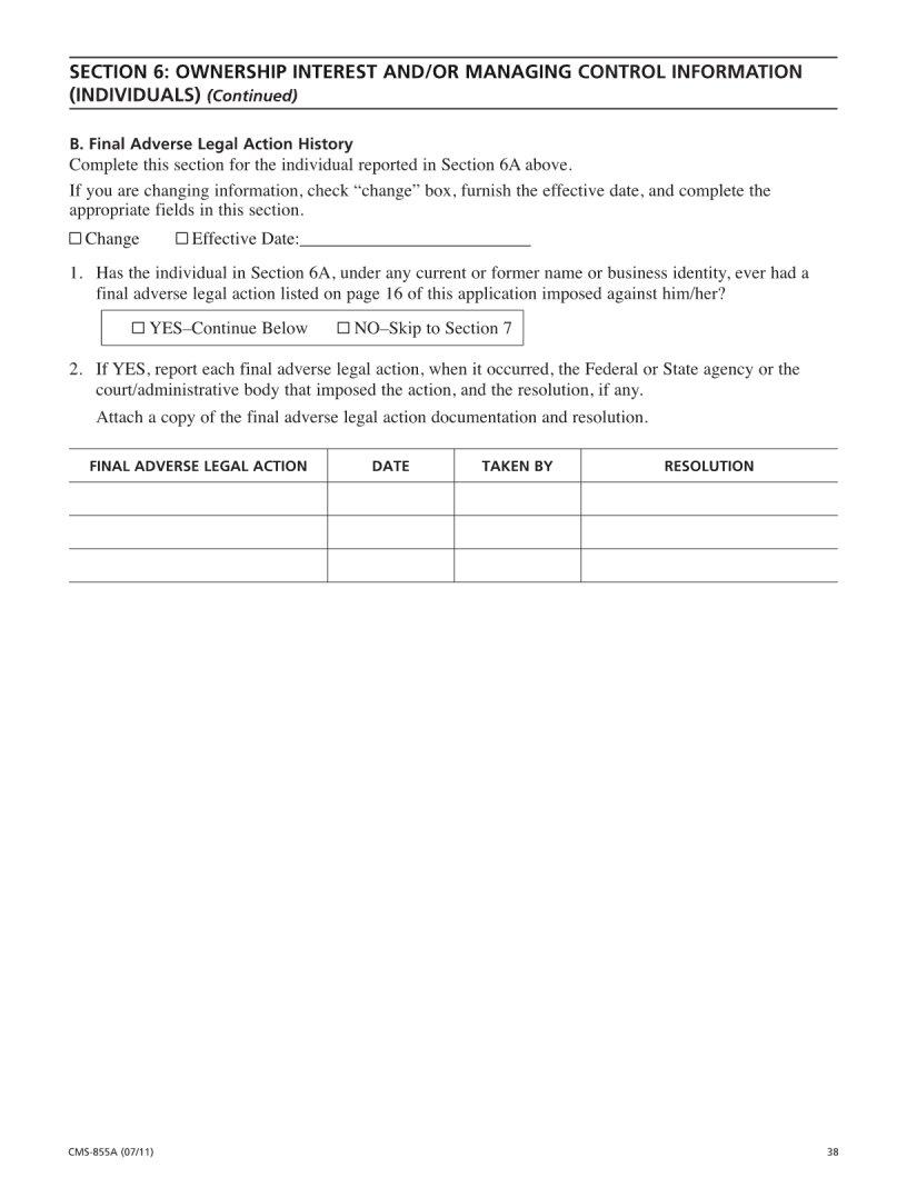 Cms 855A ≡ Fill Out Printable PDF Forms Online