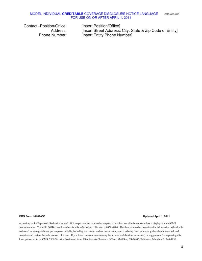 Cms Form 10182 Cc Fill Out Printable PDF Forms Online