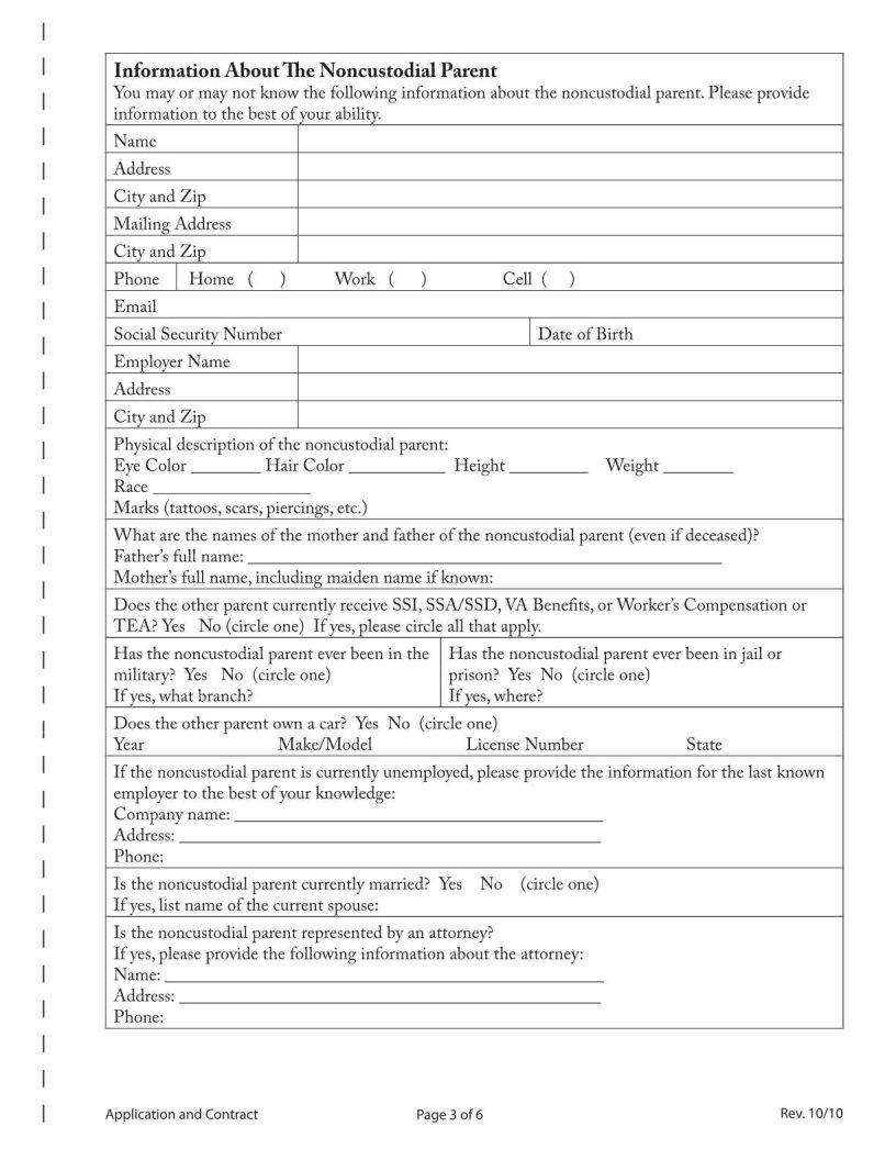 Custodial Party Child Support Application ≡ Fill Out Printable PDF ...