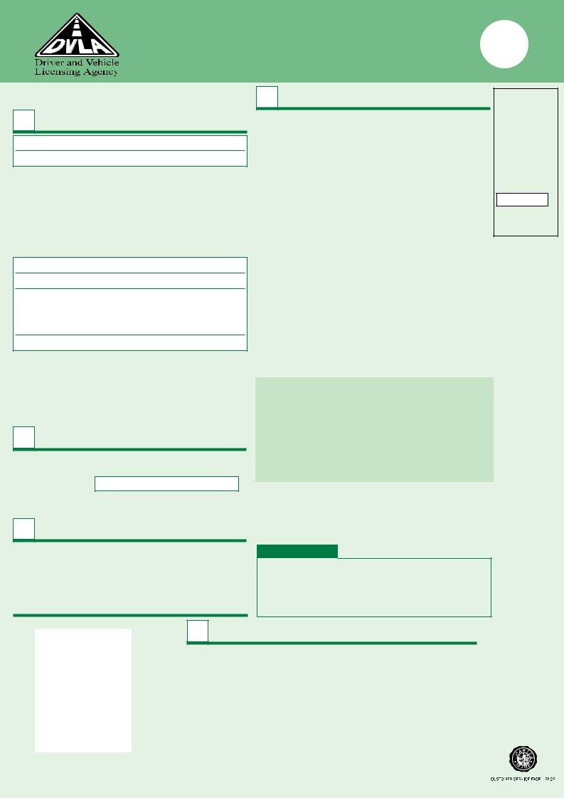 D1 Dvla Form ≡ Fill Out Printable PDF Forms Online