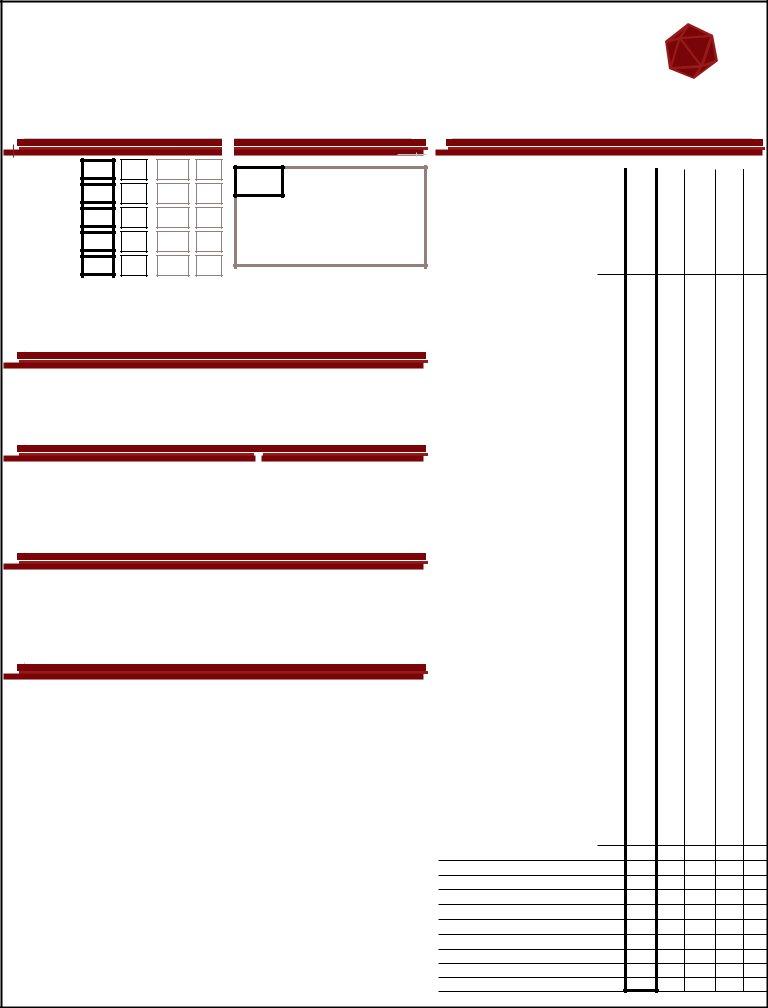 D20 Modern Sheet ≡ Fill Out Printable Pdf Forms Online