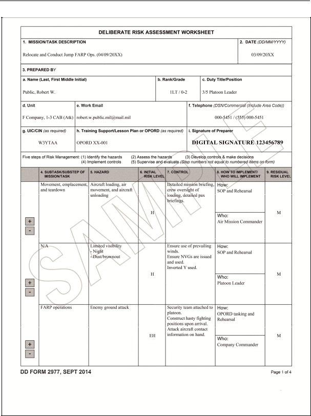 Dd Form 2977 Xfdl ≡ Fill Out Printable PDF Forms Online