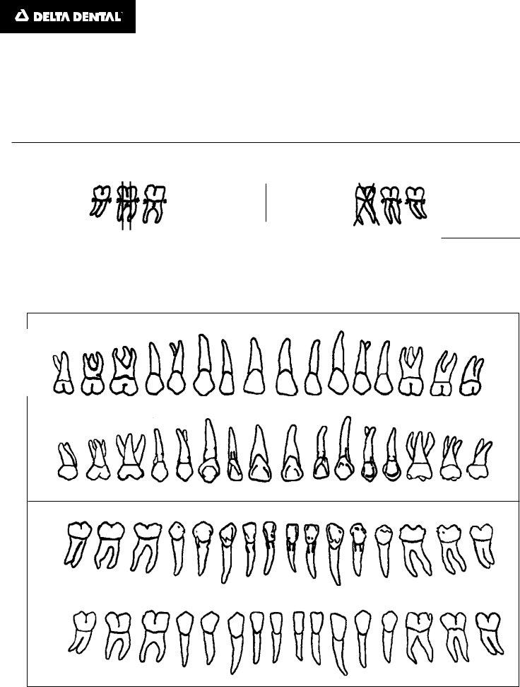 Dental Periodontal Charting Form ≡ Fill Out Printable PDF Forms Online