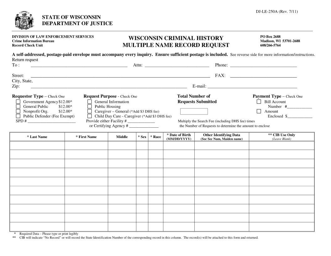 Dj Le 250A Form ≡ Fill Out Printable PDF Forms Online