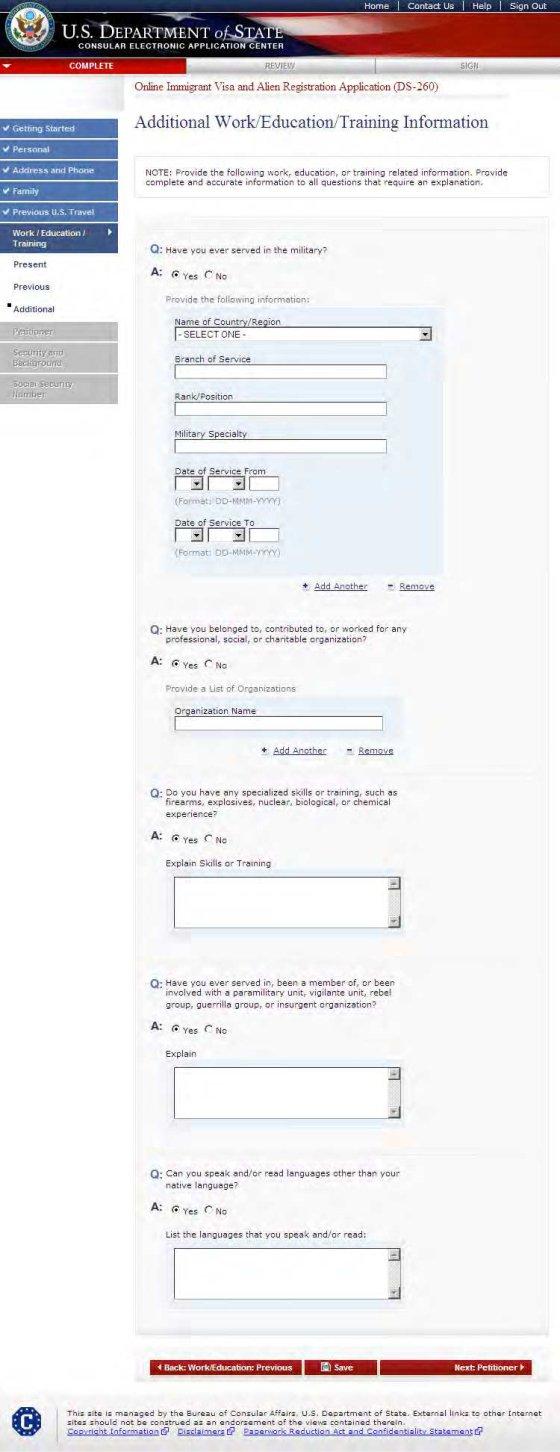 Ds 260 Form ≡ Fill Out Printable PDF Forms Online