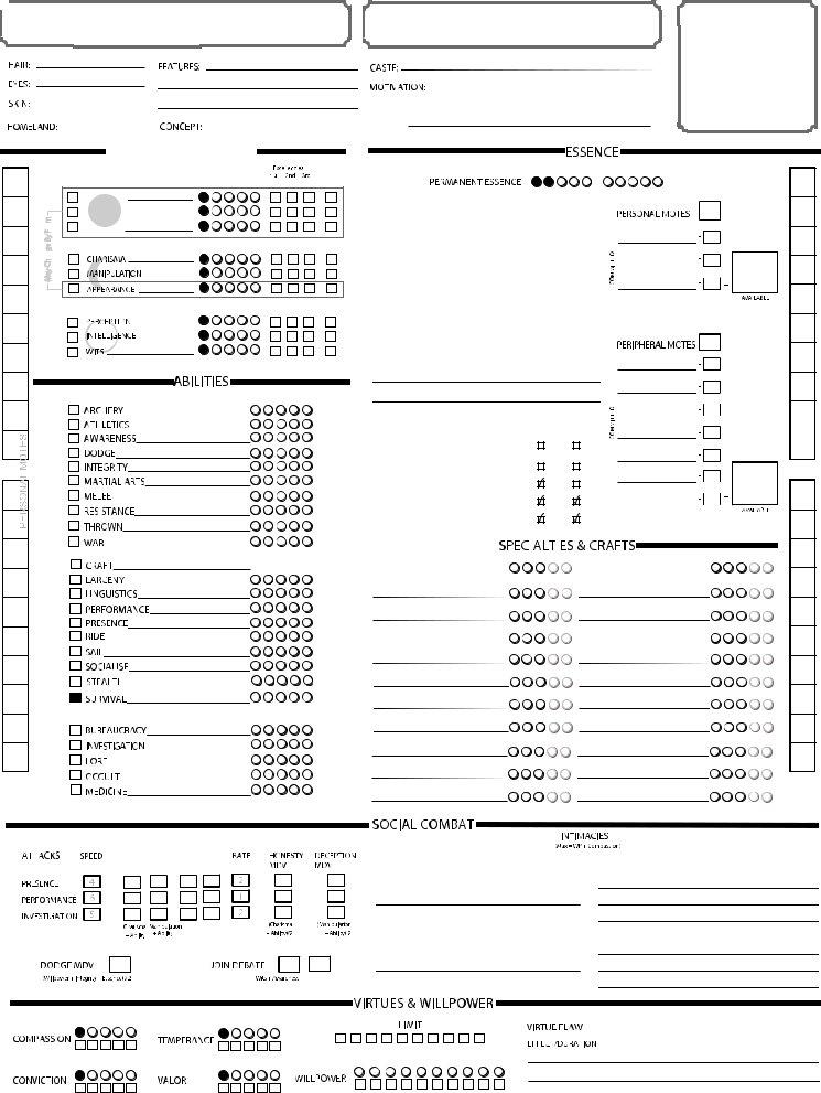 Exalted 2Nd Edition ≡ Fill Out Printable PDF Forms Online