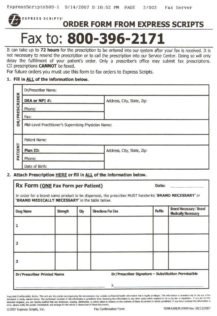 Express Scripts Form ≡ Fill Out Printable PDF Forms Online