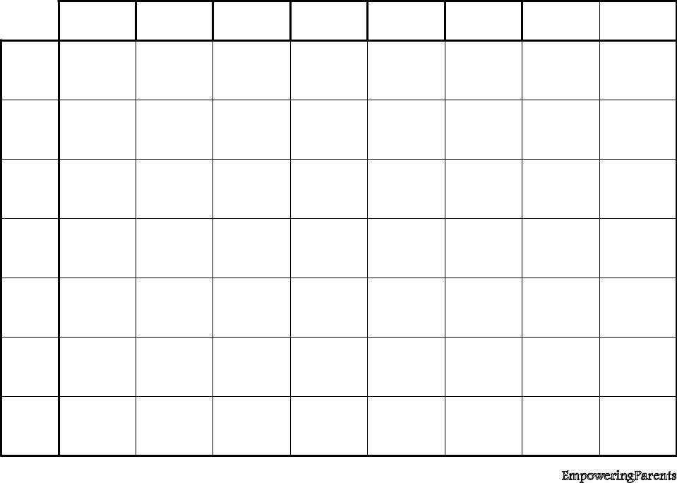 Fillable Chore Chart ≡ Fill Out Printable PDF Forms Online