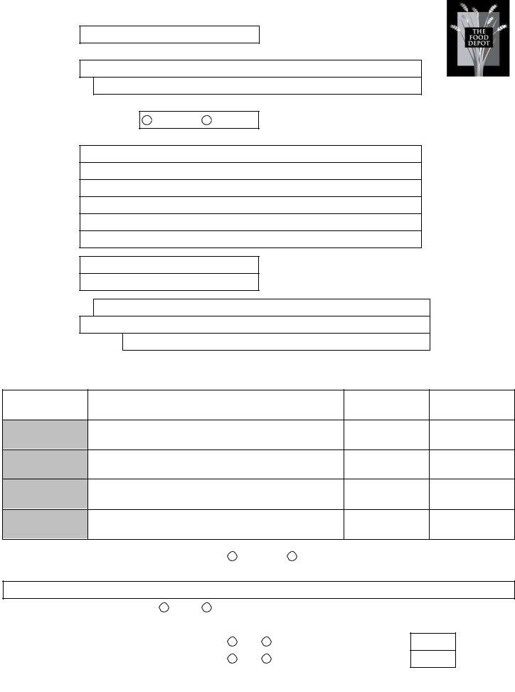 Food depot application fill out printable pdf forms online