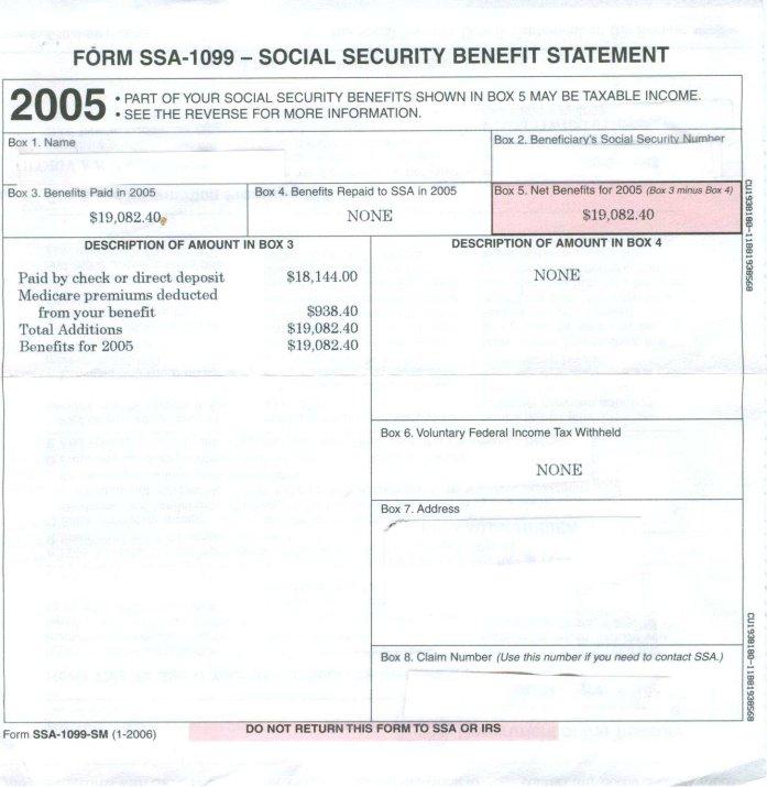 Is Form Ssa 1099 Sm Taxable