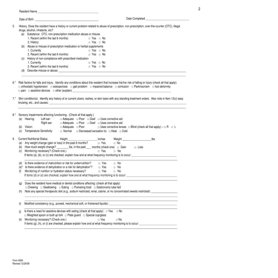 Health Practitioner Physical Assessment PDF Form FormsPal
