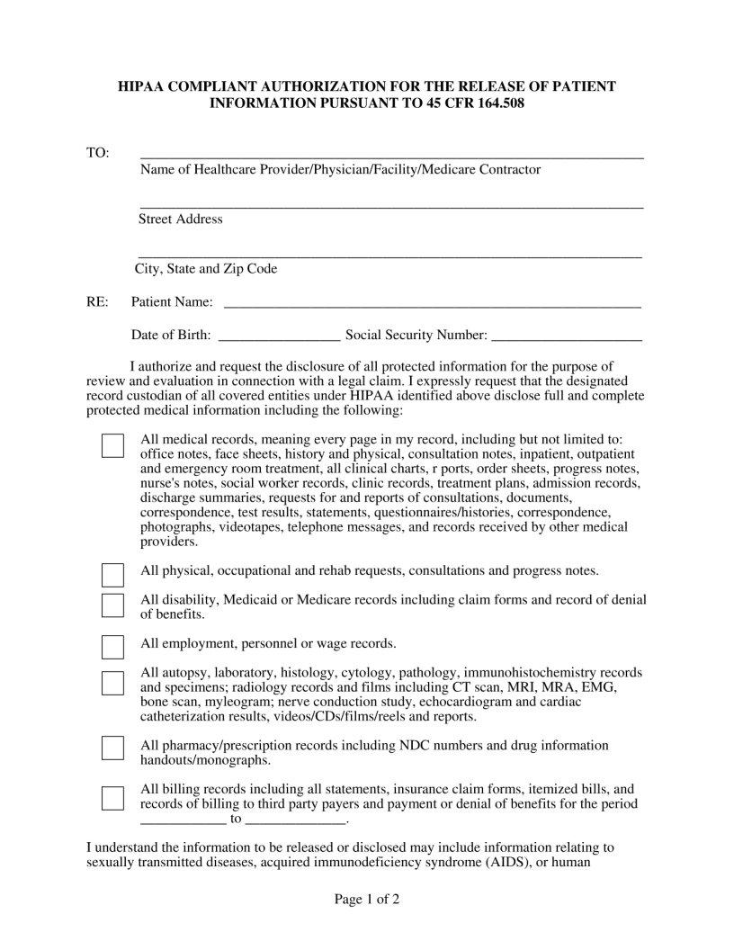 hipaa-authorization-release-fill-out-printable-pdf-forms-online