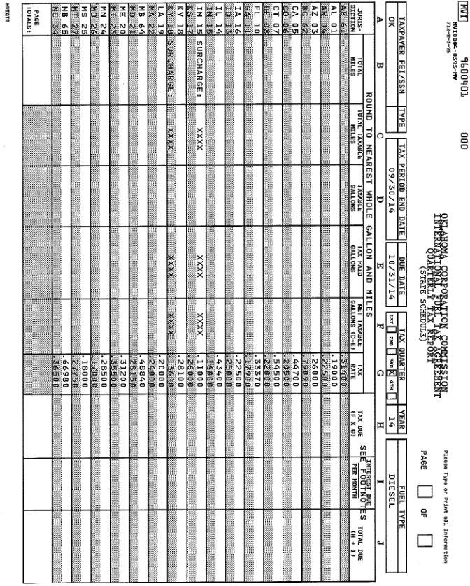 Irp Registration Oklahoma ≡ Fill Out Printable PDF Forms Online