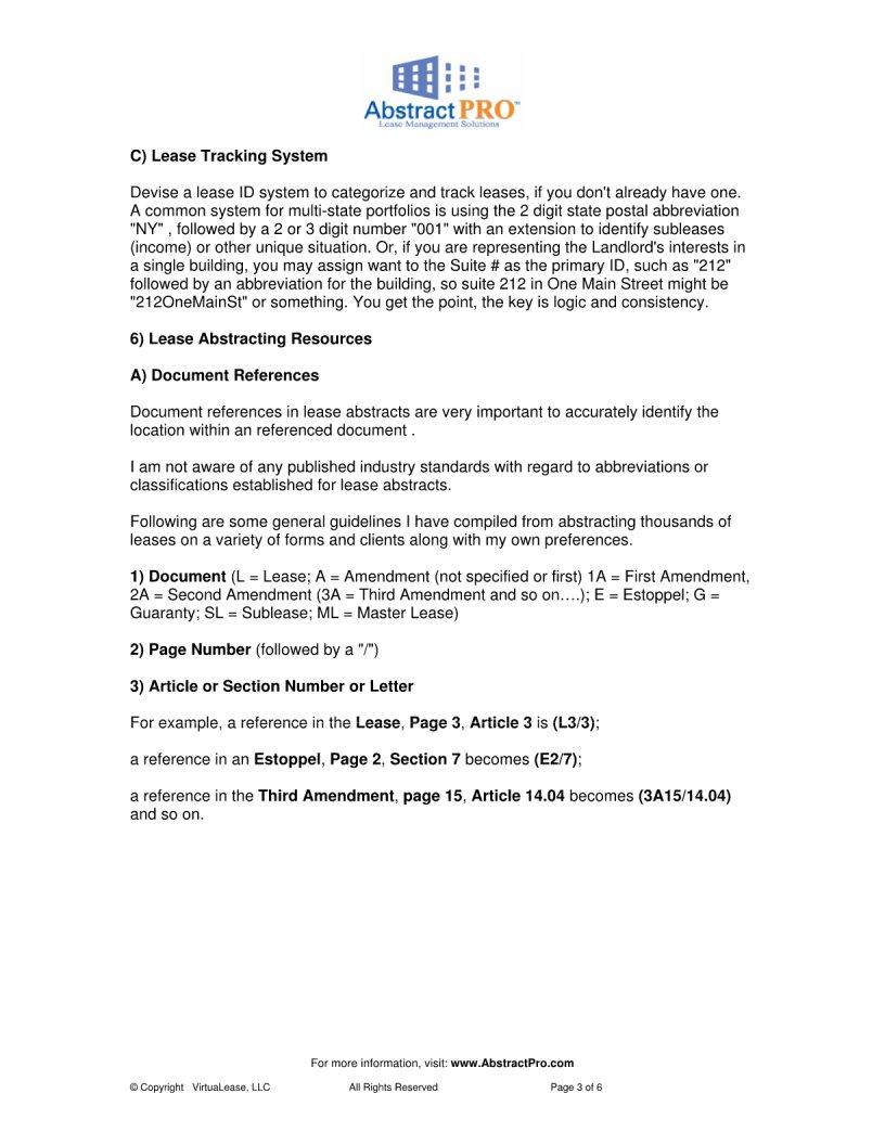 Lease Abstract Form ≡ Fill Out Printable PDF Forms Online