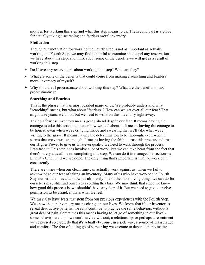 Na Step Working Guide ≡ Fill Out Printable PDF Forms Online