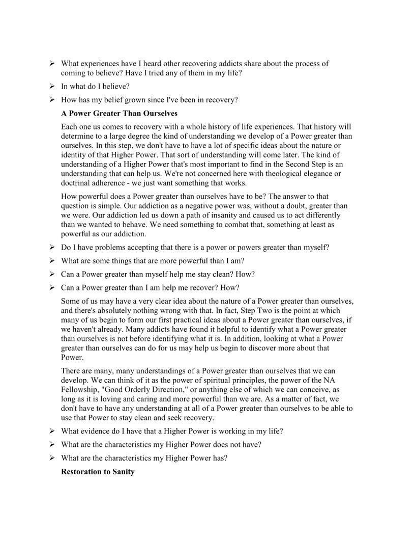 Na Step Working Guide ≡ Fill Out Printable PDF Forms Online