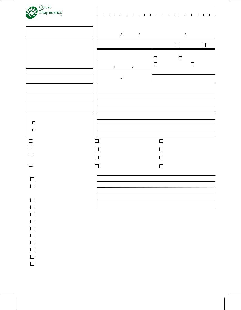 Printable Quest Diagnostics Requisition Form Printable Form 