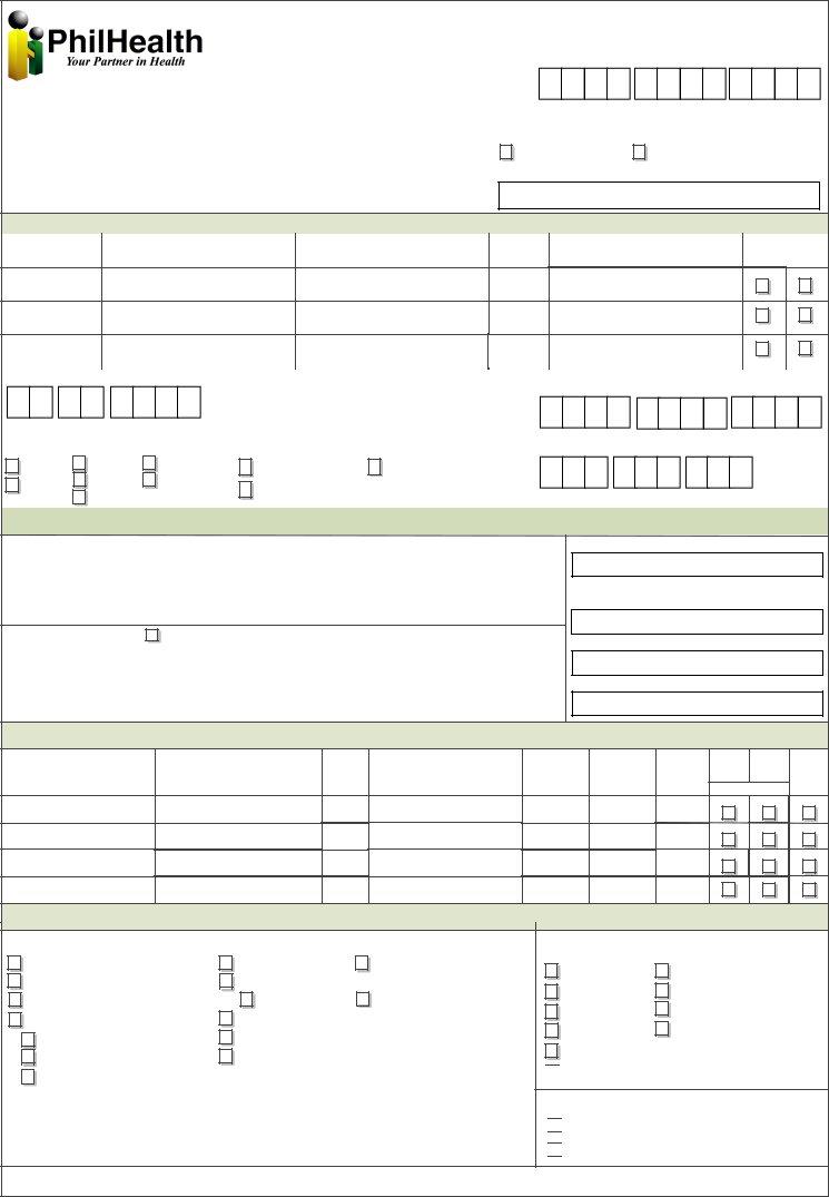 Philhealth Registration Form ≡ Fill Out Printable Pdf Forms Online 9853