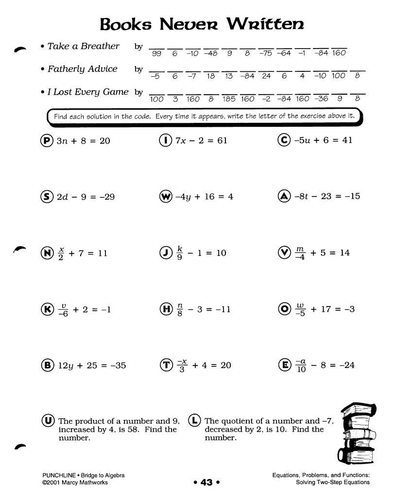 Punchline Bridge To Algebra ≡ Fill Out Printable Pdf Forms Online