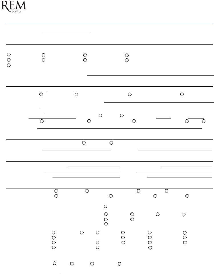 Rem Iowa Service Application Form ≡ Fill Out Printable PDF Forms Online