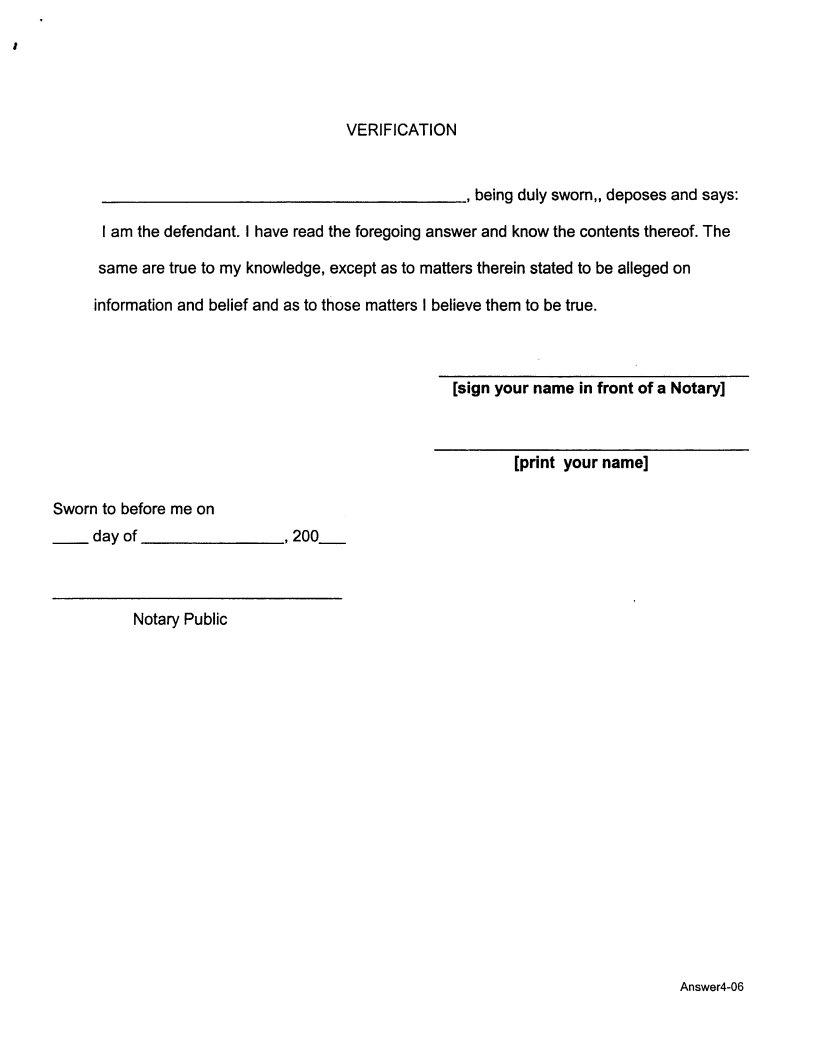 Response To A Summons Template Fill Out Printable PDF Forms Online