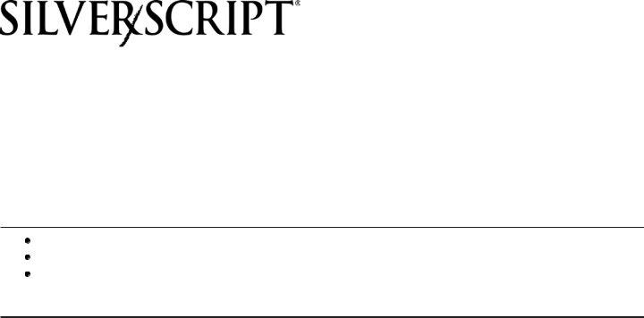 Silverscript Non Formulary Drug Form ≡ Fill Out Printable PDF Forms Online