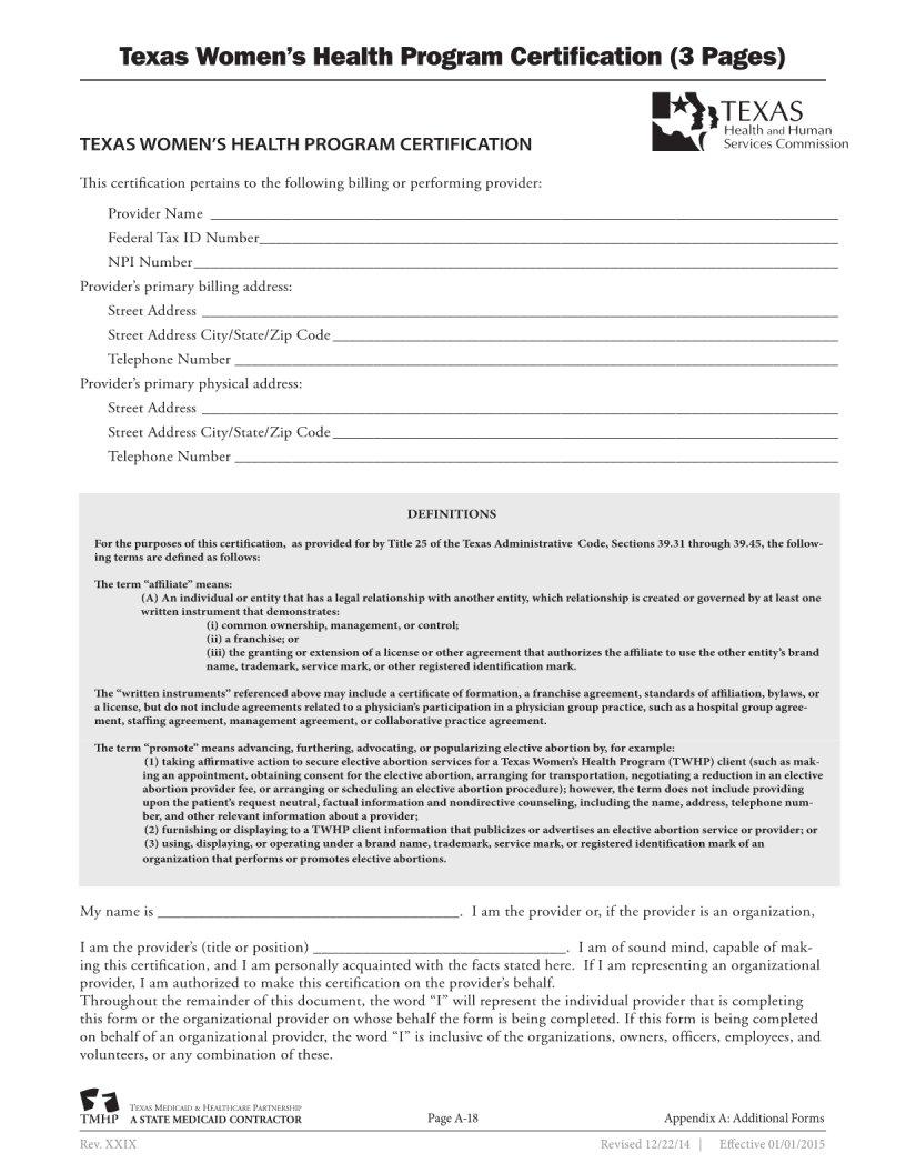 Texas Medicaid Provider Application PDF Form - FormsPal