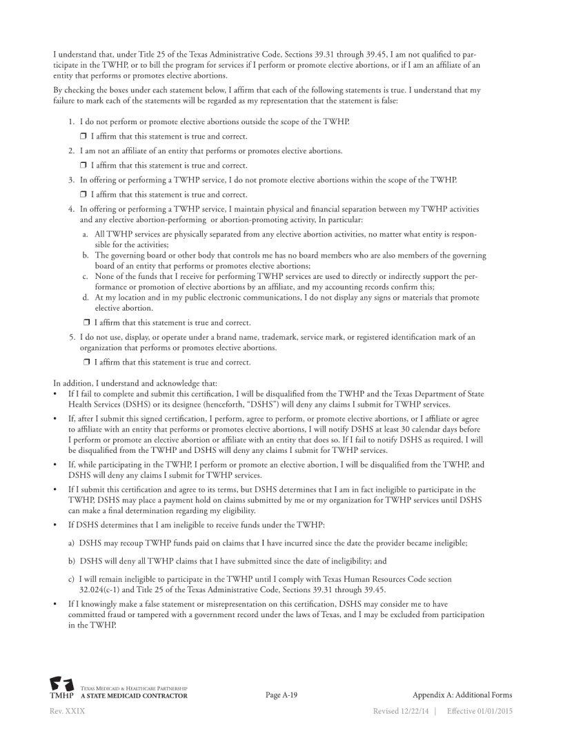 Texas Medicaid Provider Application PDF Form FormsPal