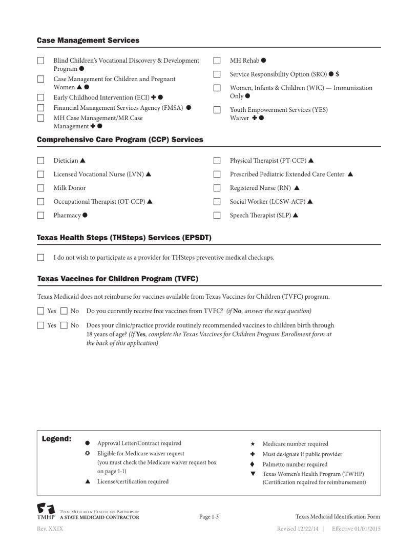 Texas Medicaid Provider Application Pdf Form Formspal 4969