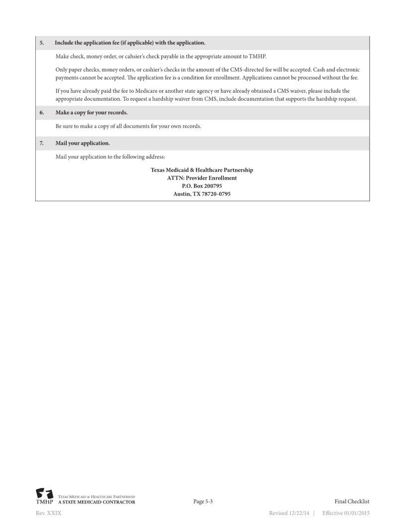 Texas Medicaid Provider Application PDF Form - FormsPal