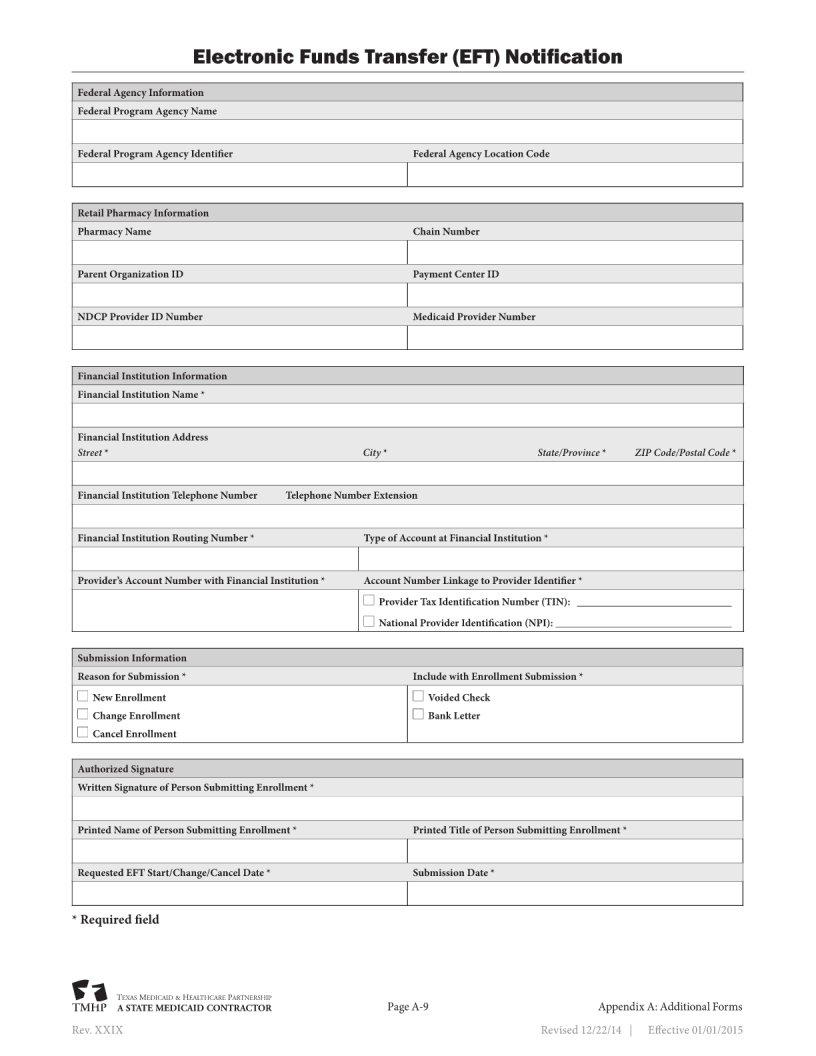 Texas Medicaid Provider Application PDF Form FormsPal