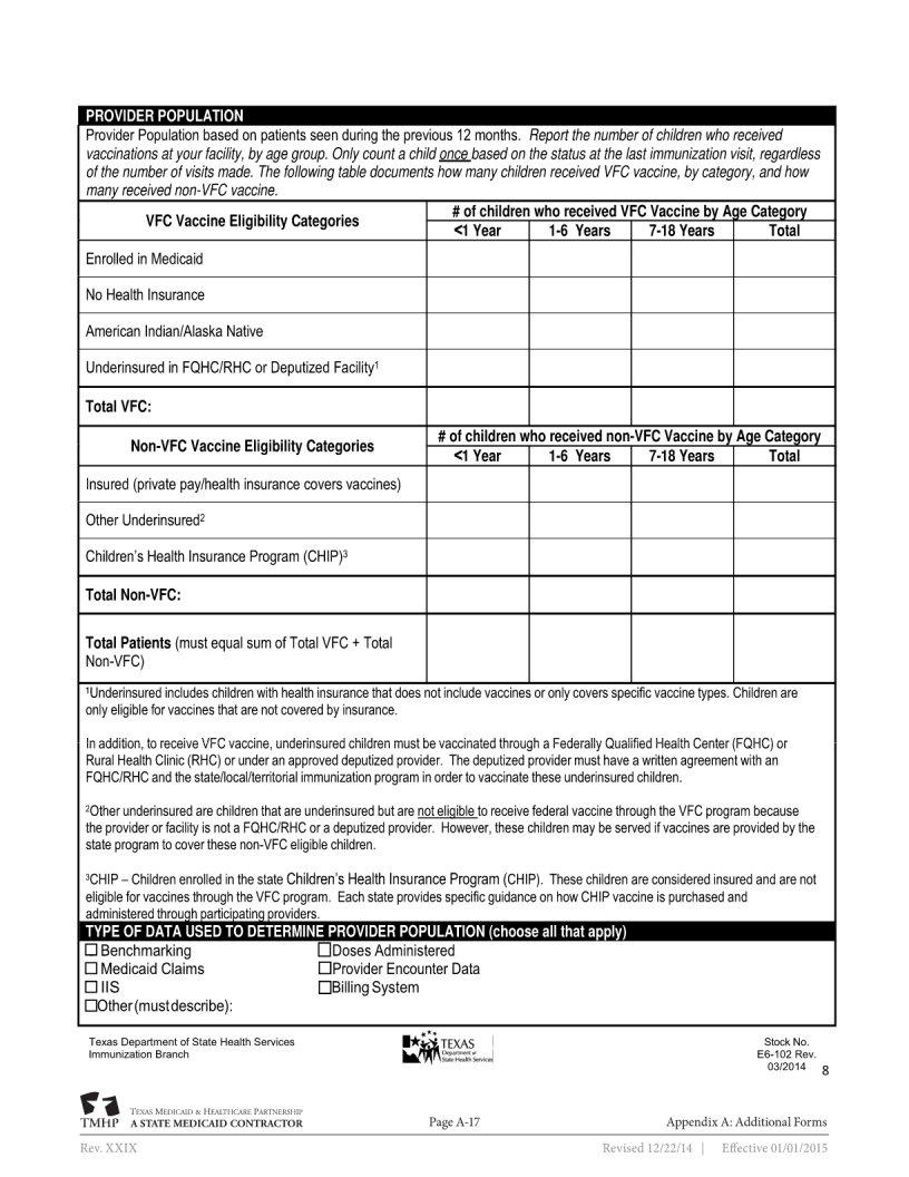 Texas Medicaid Application Form Printable
